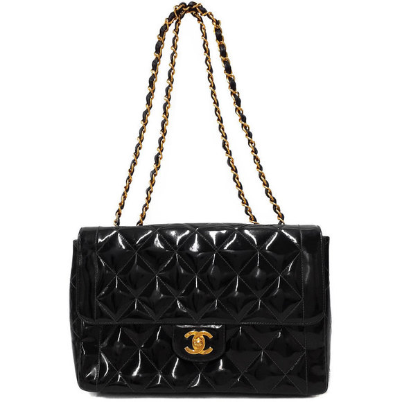 Chanel Matelasse Chain Shoulder Bag Patent Leather - Picture 1 of 8